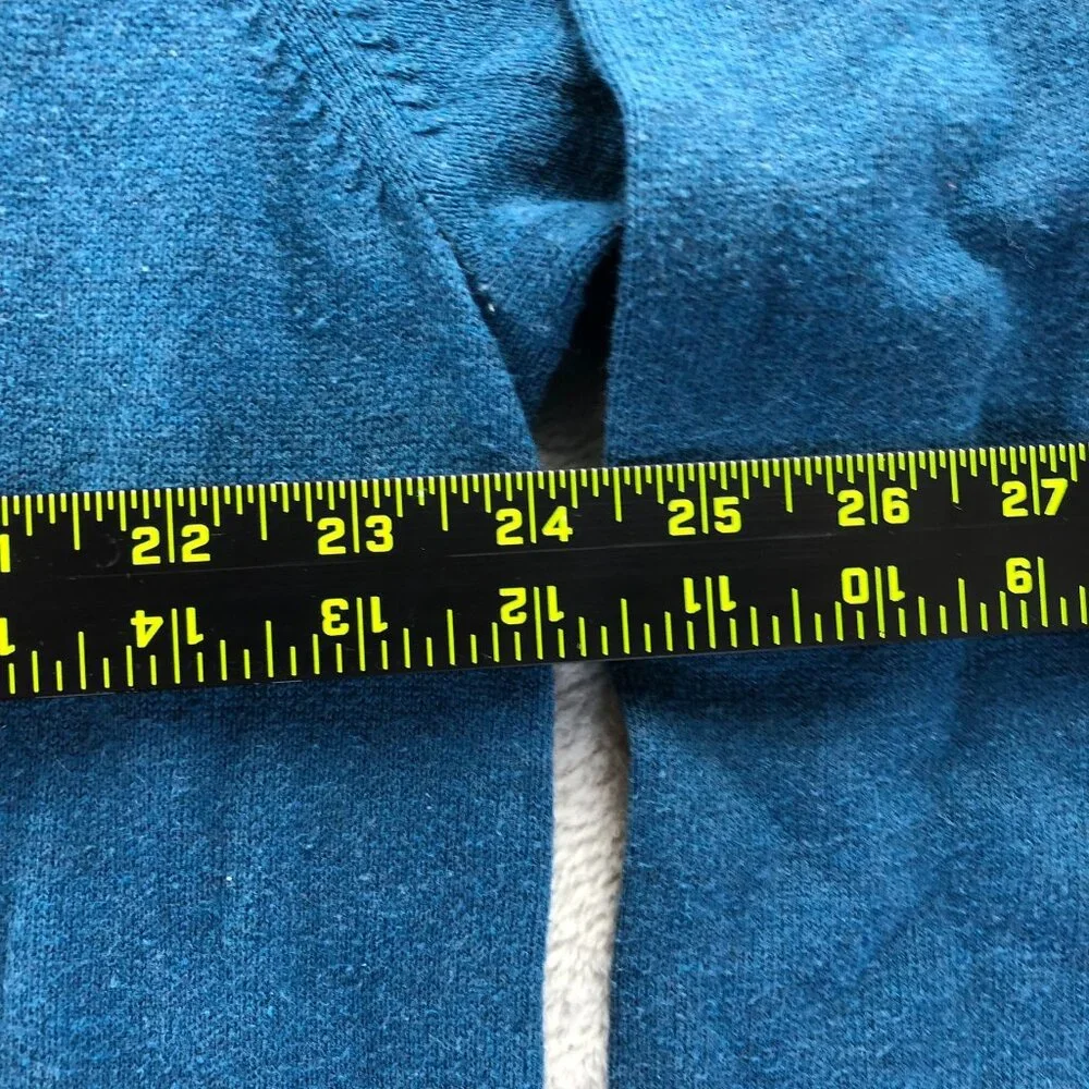 Tommy Hilfiger Mens Sweater XL Blue V-Neck Long Sleeve Classic Pullover Knit